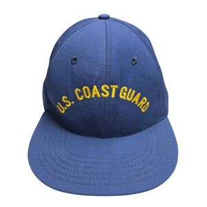 Unionwear US Coast Guard Hat Navy Blue Ripstop Embroidered Cap Large Made in USA